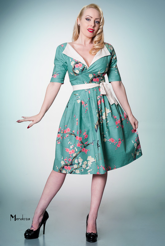 revere pleat vintage style dress | victory parade dresses for occasions